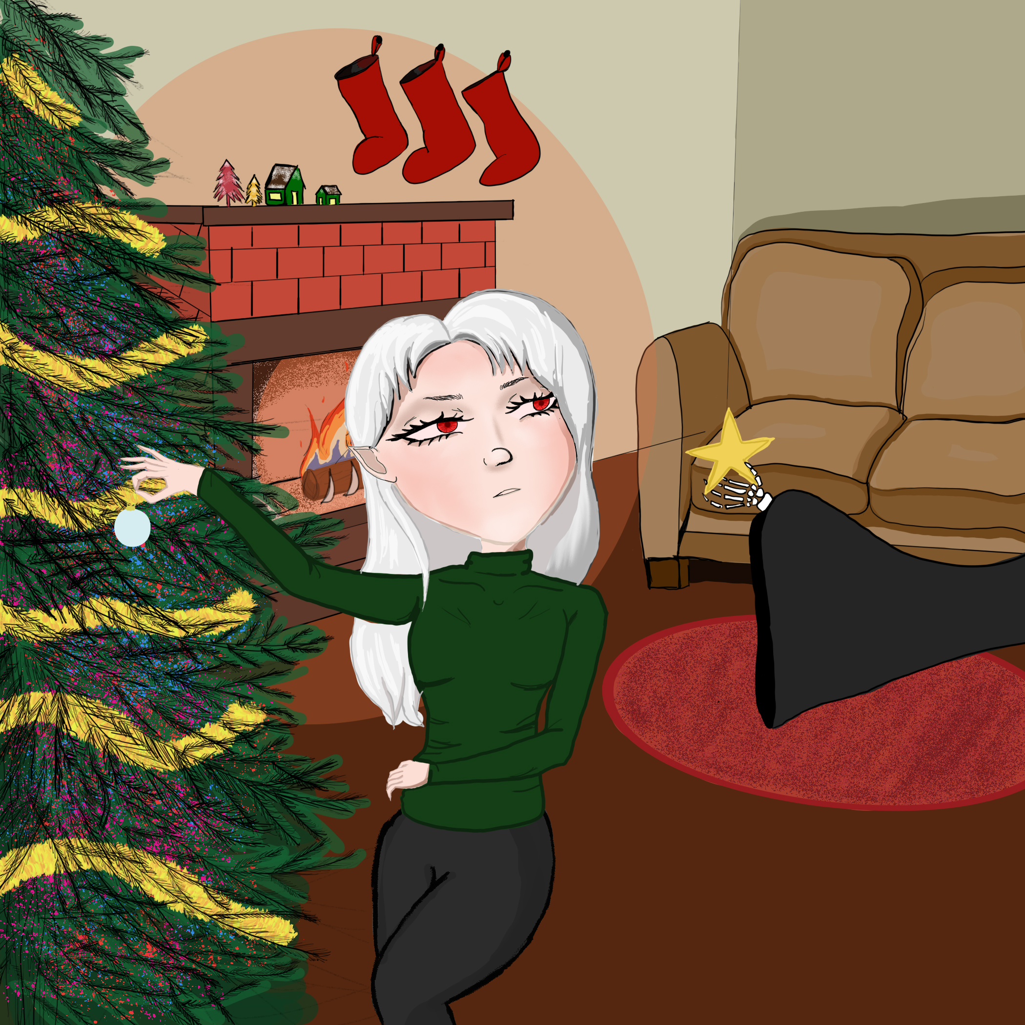 Death's Christmas illustration